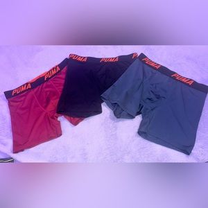 Bundle of 3 pairs of Puma boxer briefs size Medium